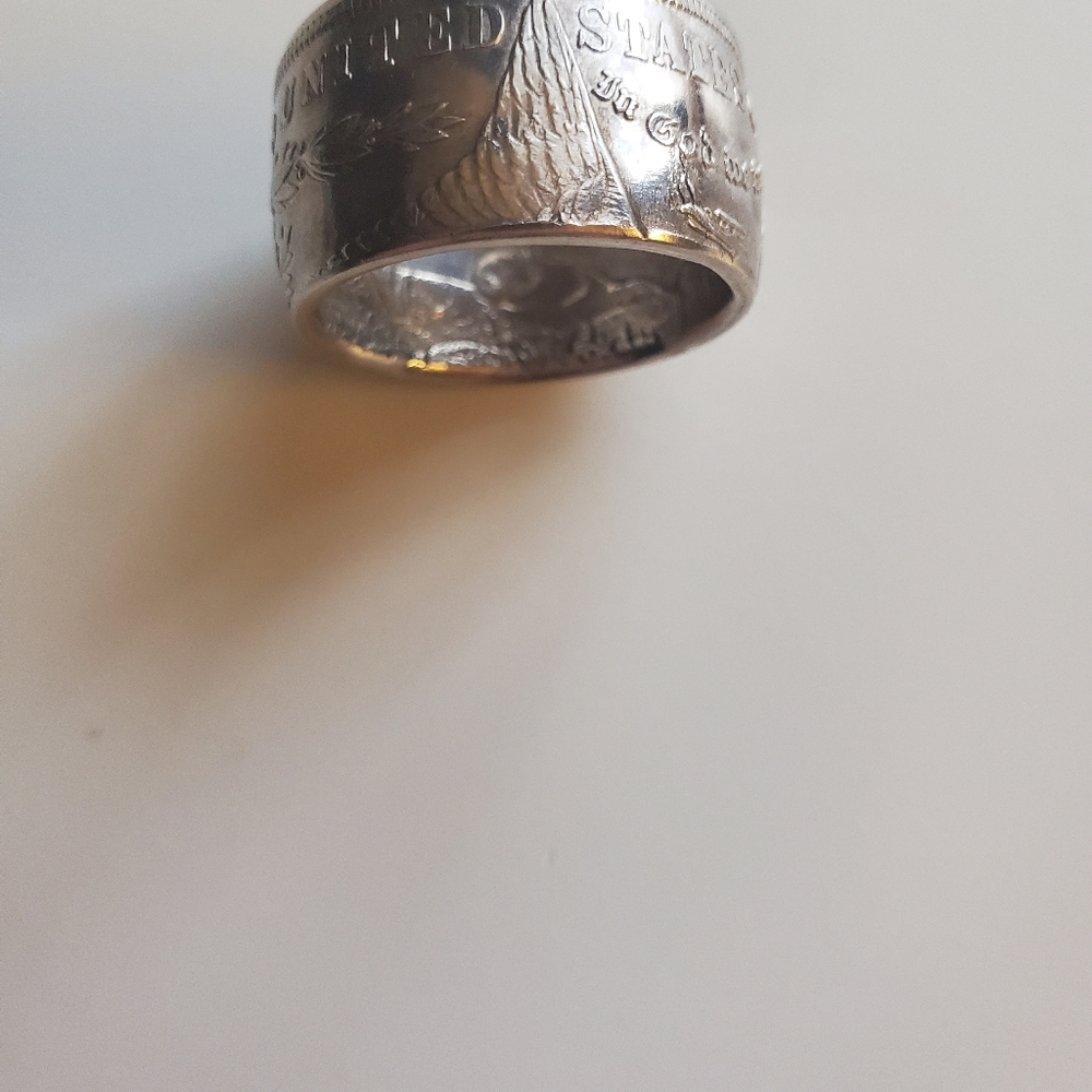Silver Engraved Ring - image 8